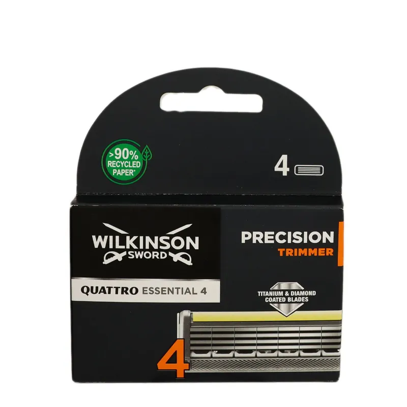 Direkt Vom Hersteller Wilkinson Sword Quattro Titanium Precision 4 Rasierklingen Ersatzklingen