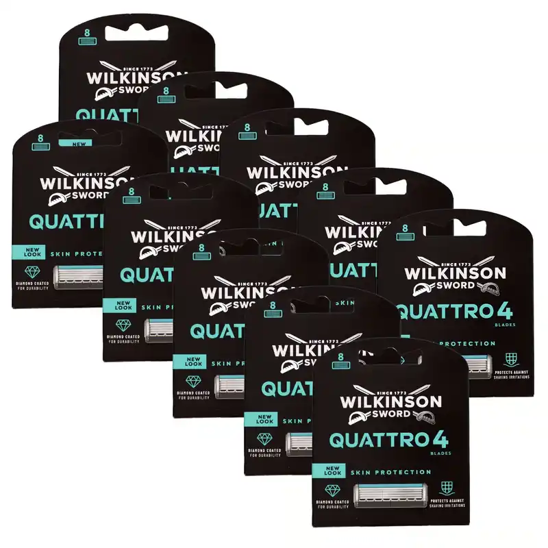 Wilkinson Sword Quattro Titanium Sensitive 10 x 8 Rasierklingen Klingen Set Online Kaufen
