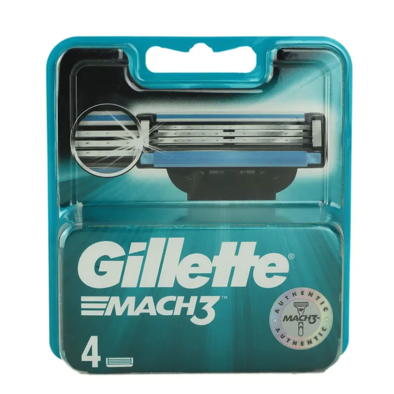 4 Gillette Mach3 Rasierklingen 4er Klingen Ersatzklingen Herrenklingen Nur Für Kurze Zeit