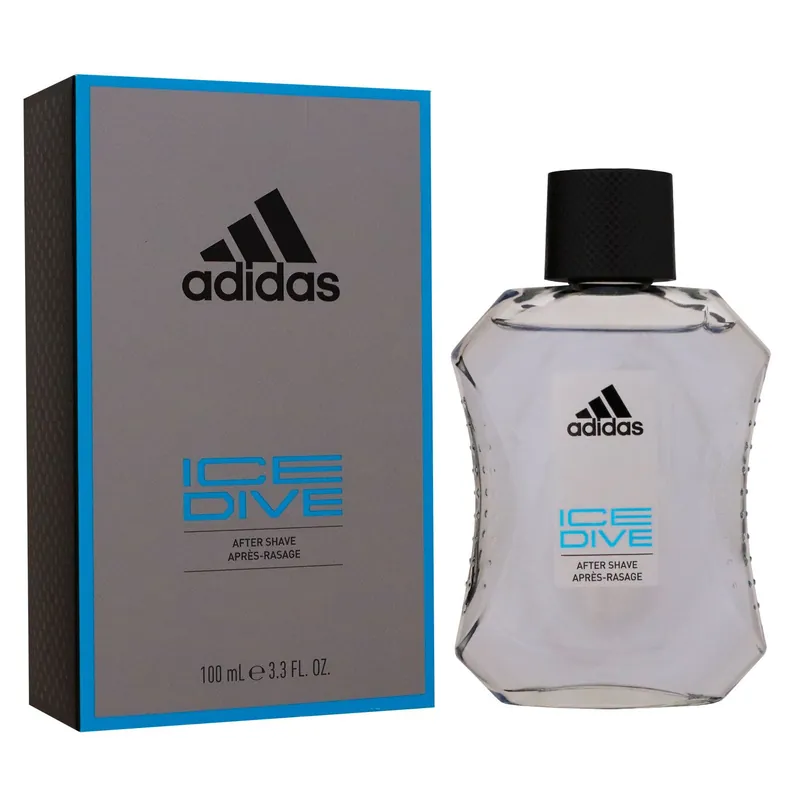 Adidas Ice Dive 100 ml Aftershave for Men After Shave Herren Solange Der Vorrat Reicht
