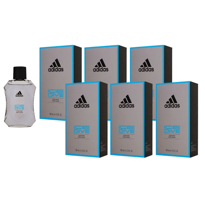 Meistverkauft Adidas Ice Dive 6 x 100 ml Aftershave for Men After Shave Herren Set