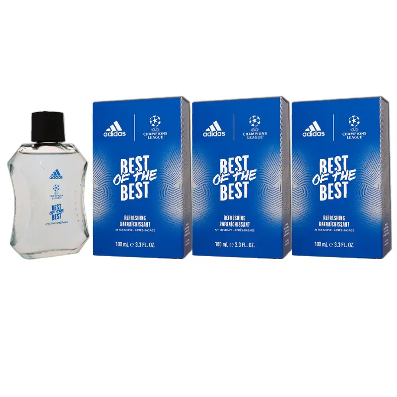 Adidas UEFA Champions League Goal 3 x 100 ml After Shave Aftershave Set Abverkauf
