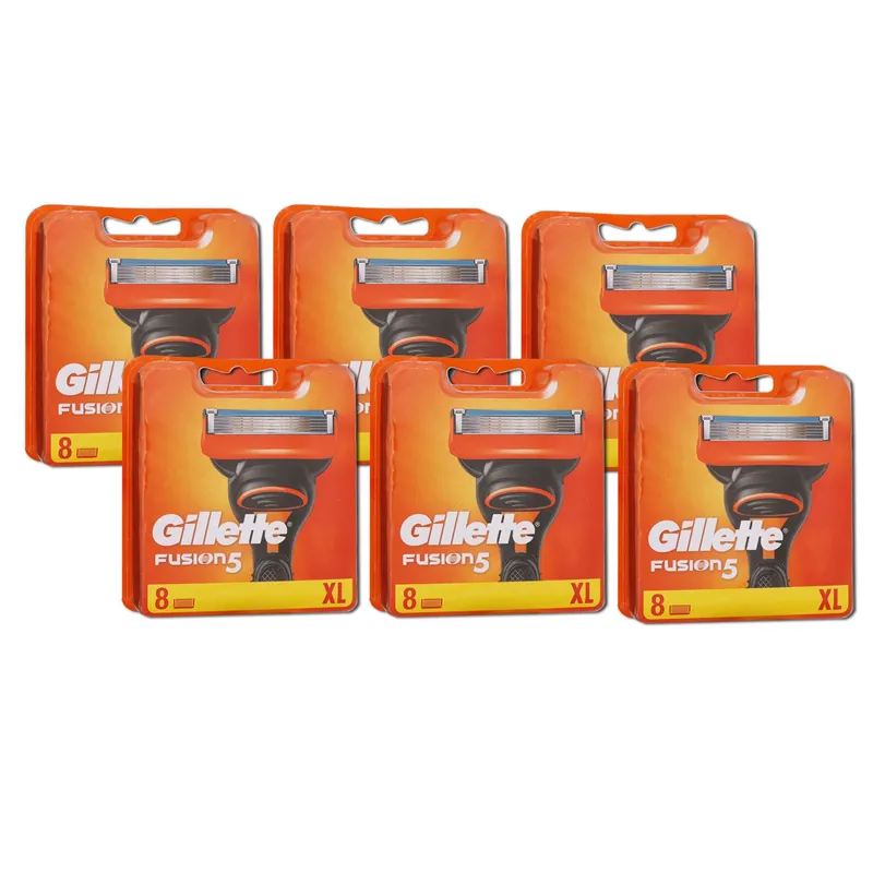 Gillette Fusion5 Rasierklingen 6 x 8 Stück Klingen XL Set Finale Aktion