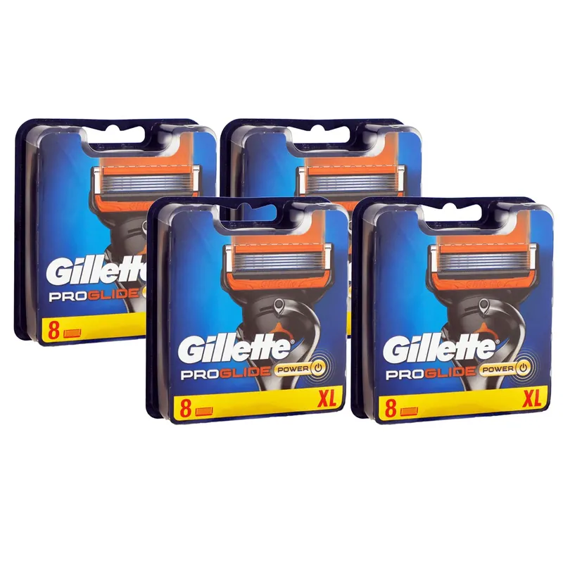 Gillette Pro Glide Power 4 x 8 Stück Rasierklingen XL Set Solange Der Vorrat Reicht