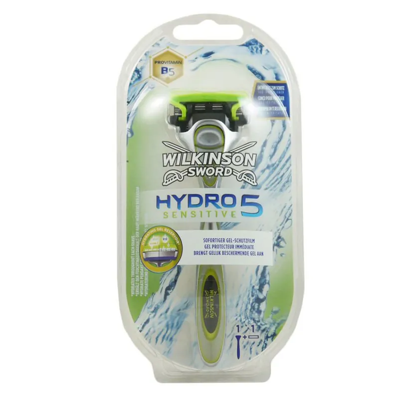 Wilkinson Sword Hydro 5 Sensitiv 1 Rasierer + Klinge Herren Rasierer Begrenztes Angebot