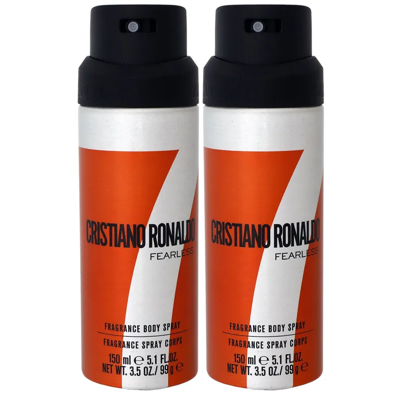 Günstig Cristiano Ronaldo Fearless 2 x 150 ml Body Spray Körperspray Körper Spray Set