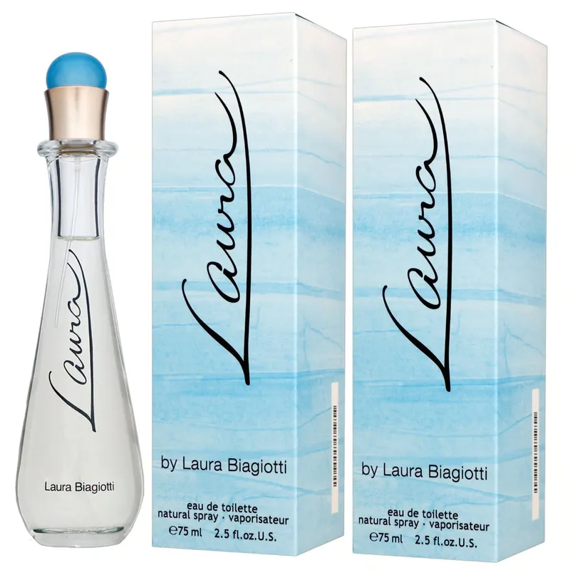 Top-Seller Laura Biagiotti Laura by Laura 2 x 75 ml Eau de Toilette EDT Set Damenduft