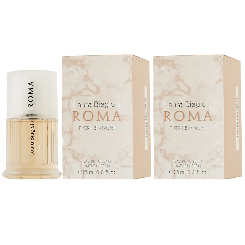 Preisknaller Laura Biagiotti Roma Fiori Bianchi 2 x 25 ml Eau de Toilette EDT Set Damenduft