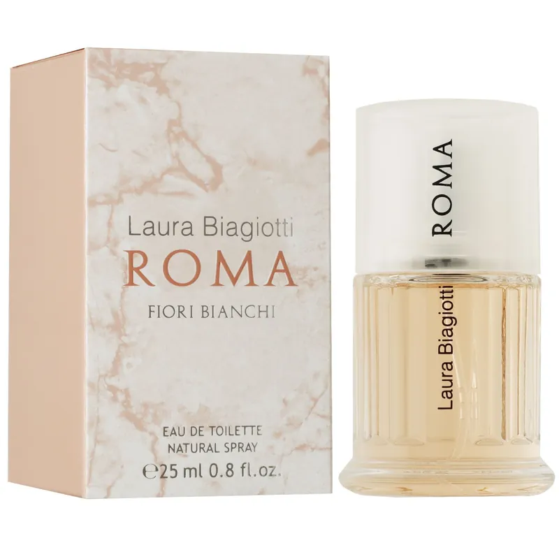 Bestseller Laura Biagiotti Roma Fiori Bianchi 25 ml Eau de Toilette EDT Damenduft Damen Duft
