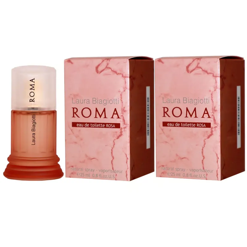 Top-Preis Laura Biagiotti Roma Rosa 2 x 25 ml Eau de Toilette EDT Set Damenduft