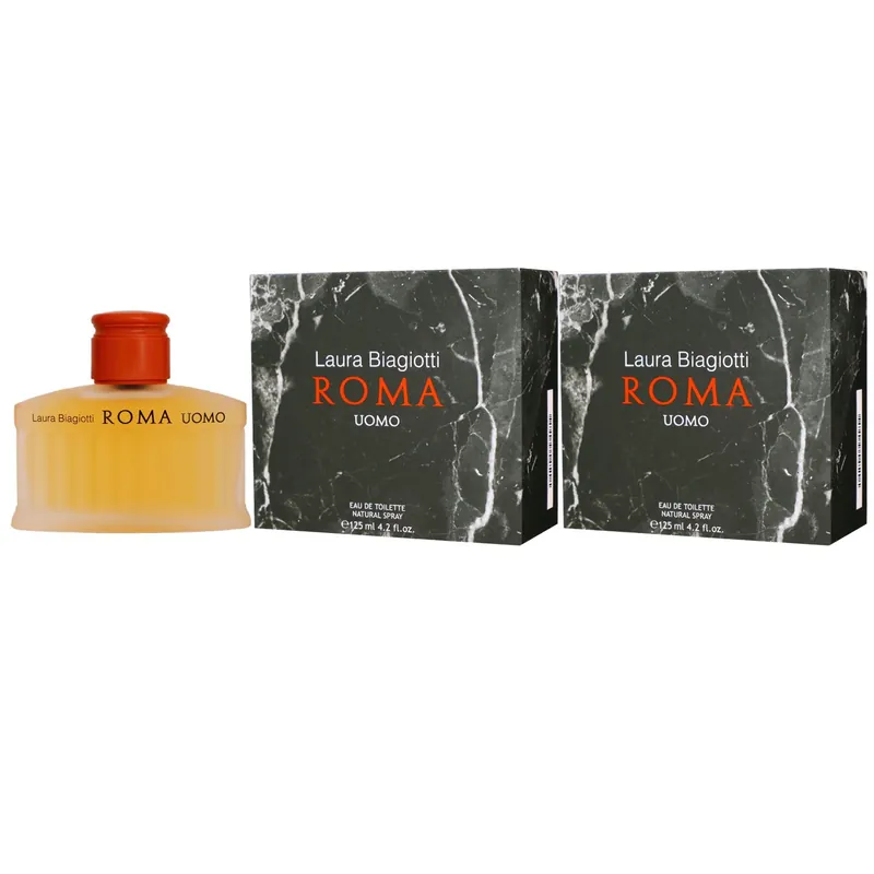Meistverkauft Laura Biagiotti Roma Uomo 2 x 125 ml Eau de Toilette Spray EDT Set
