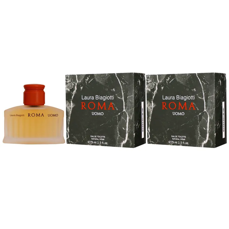Angebot Laura Biagiotti Roma Uomo 2 x 75 ml Eau de Toilette EDT Set Herrenduft