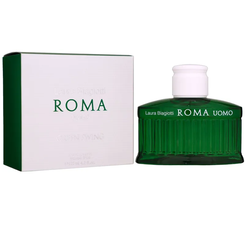 Must-Have Laura Biagiotti Roma Uomo Green Swing 125 ml Eau de Toilette EDT Herrenduft