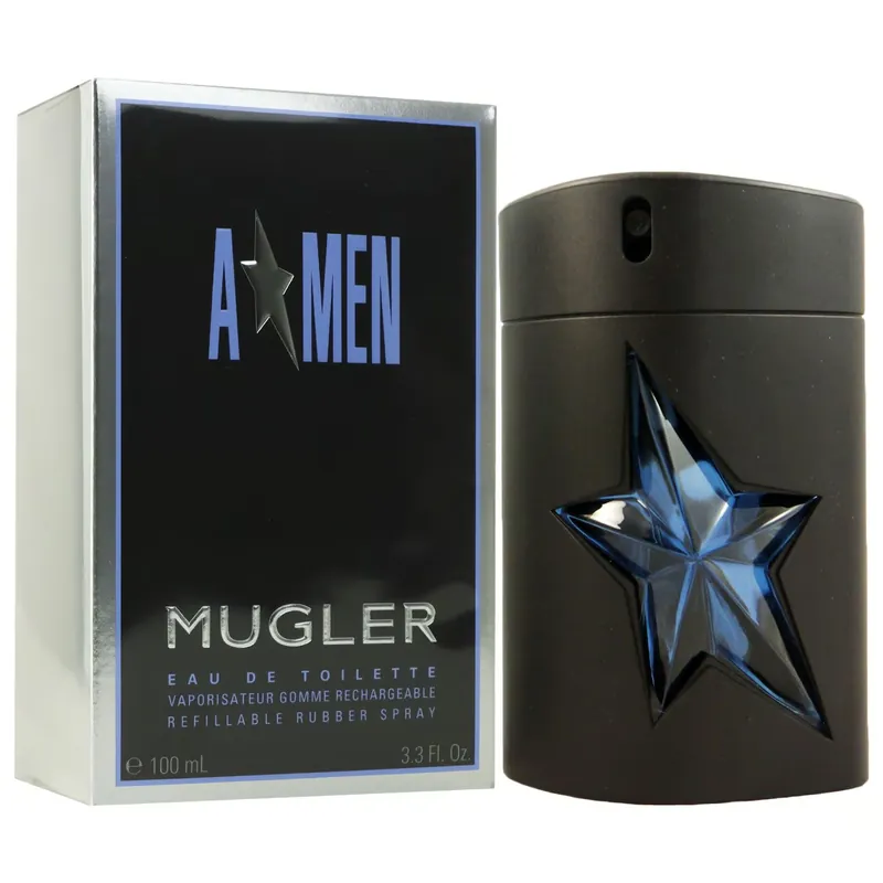 Begrenztes Angebot Thierry Mugler A Men 100 ml Eau de Toilette EDT Rubber Refillable nachfüllbar Herrenduft