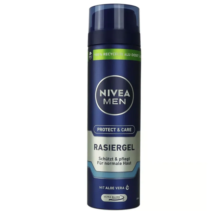 Direktkauf Nivea Rasiergel 200 ml mild Rasiergel für Herren normale Haut fürs Gesicht Aloe Vera