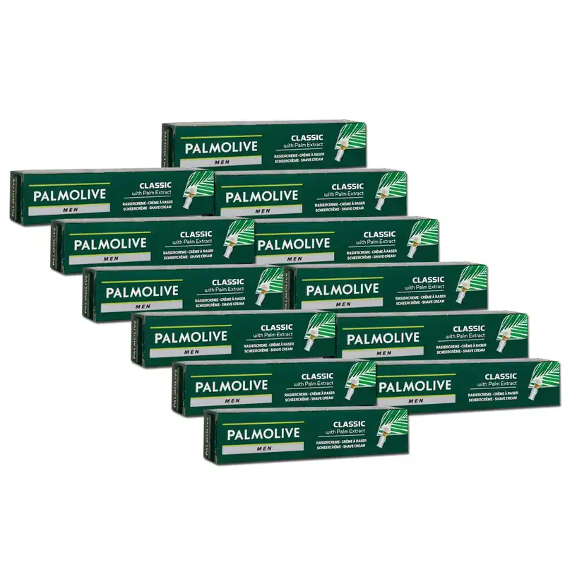 Palmolive Men Classic 12 x 100 ml Rasiercreme mit Palmenextrakt Set Versand Am Gleichen Tag