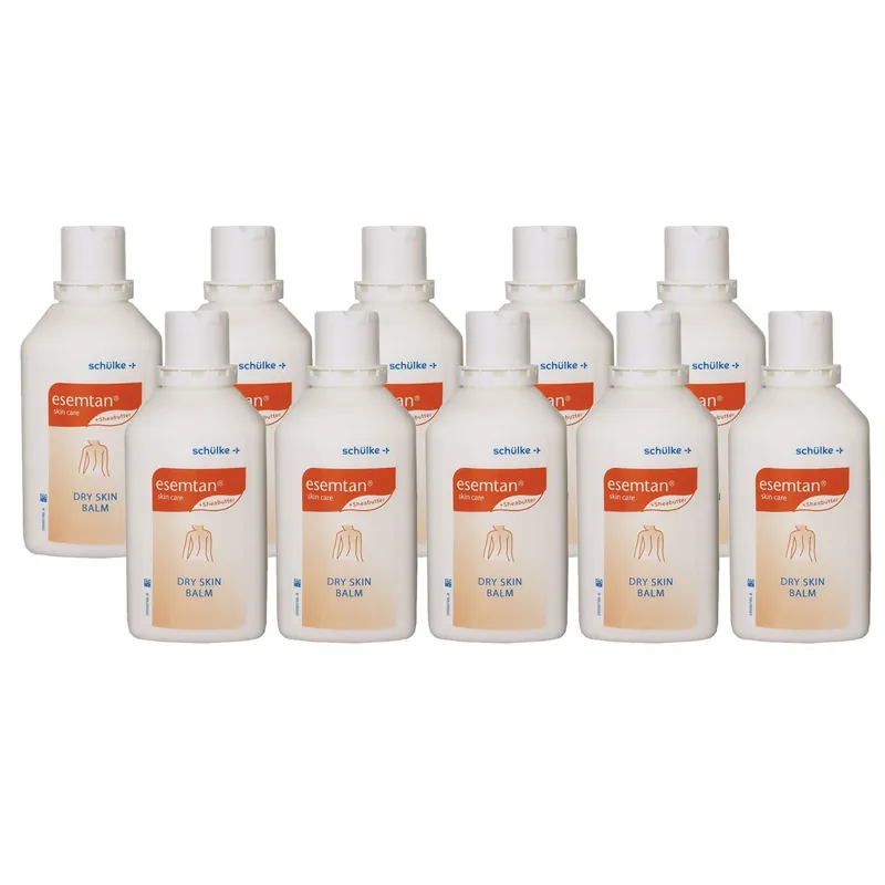 Begrenztes Angebot Schülke esemtan dry skin balm 10 x 500 ml Körperpflege Balsam farbstofffreier Set