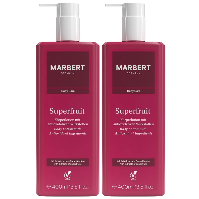 Top-Preis Marbert Superfruit 2 x 400 ml Bodylotion Body Lotion Körperlotion Set
