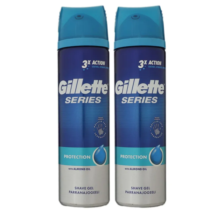 Nur Für Kurze Zeit Gillette Series Protection 2 x 200 ml Rasiergel Set