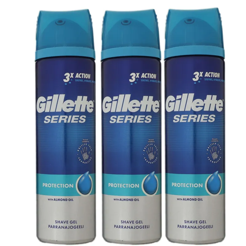 Gillette Series Protection 3 x 200 ml Rasiergel Set Neuheit