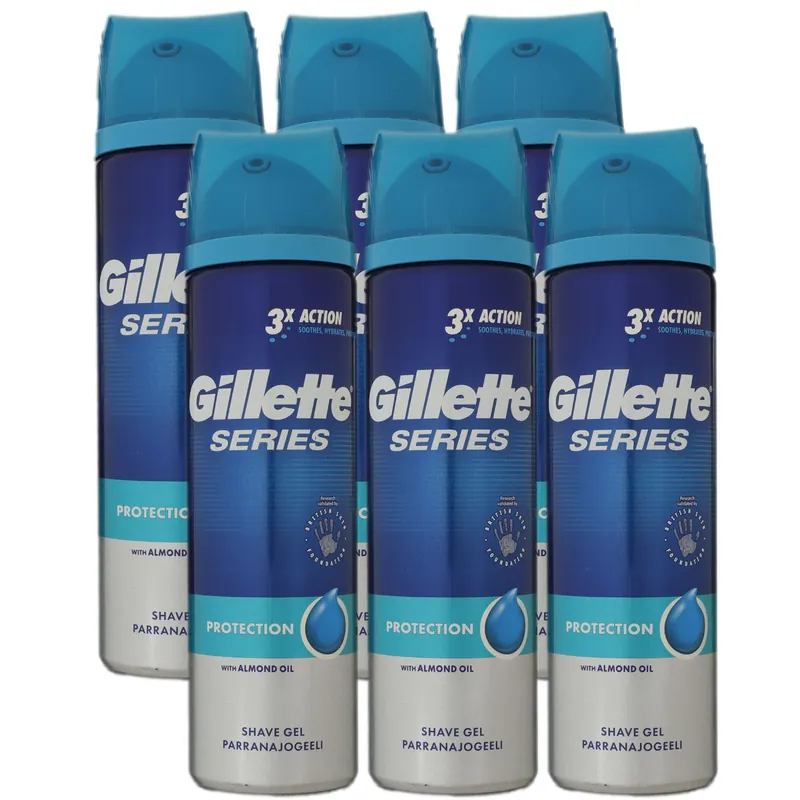 Bestseller Gillette Series Protection 6 x 200 ml Rasiergel