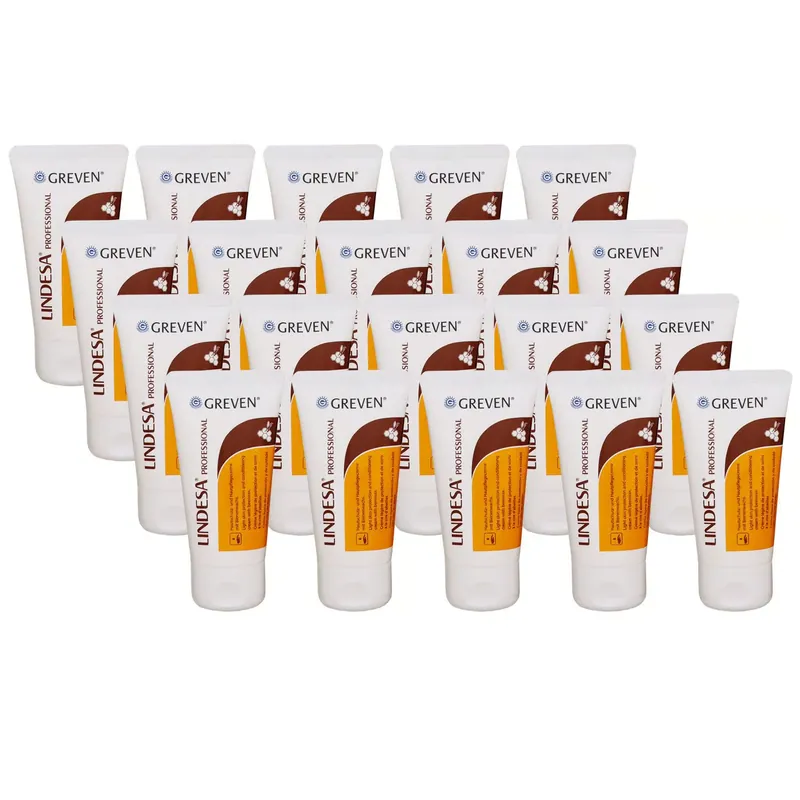 Kracherpreis Lindesa Professional 20 x 50 ml Hautschutz- und Handpflegecreme mit Bienenwachs
