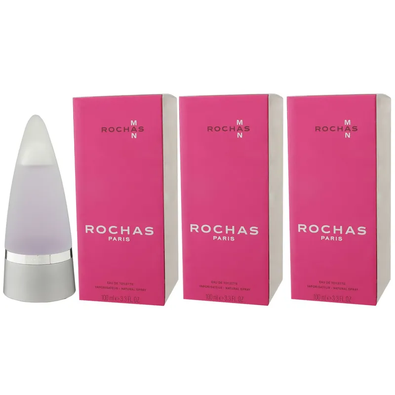 Preis Gesenkt Rochas Man 3 x 100 ml Eau de Toilette EDT Herrenduft Set