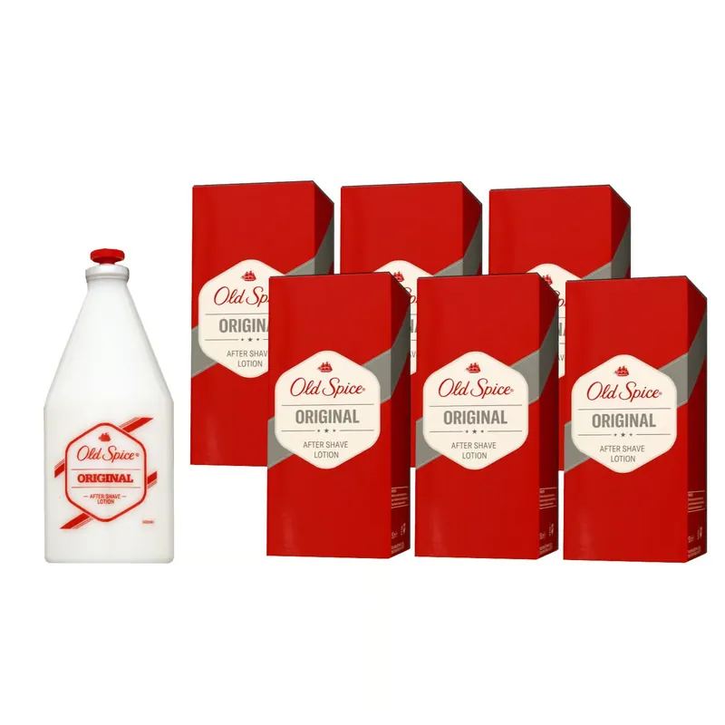 Meistverkauft Old Spice Original 6 x 150 ml After Shave Lotion für Herren Set