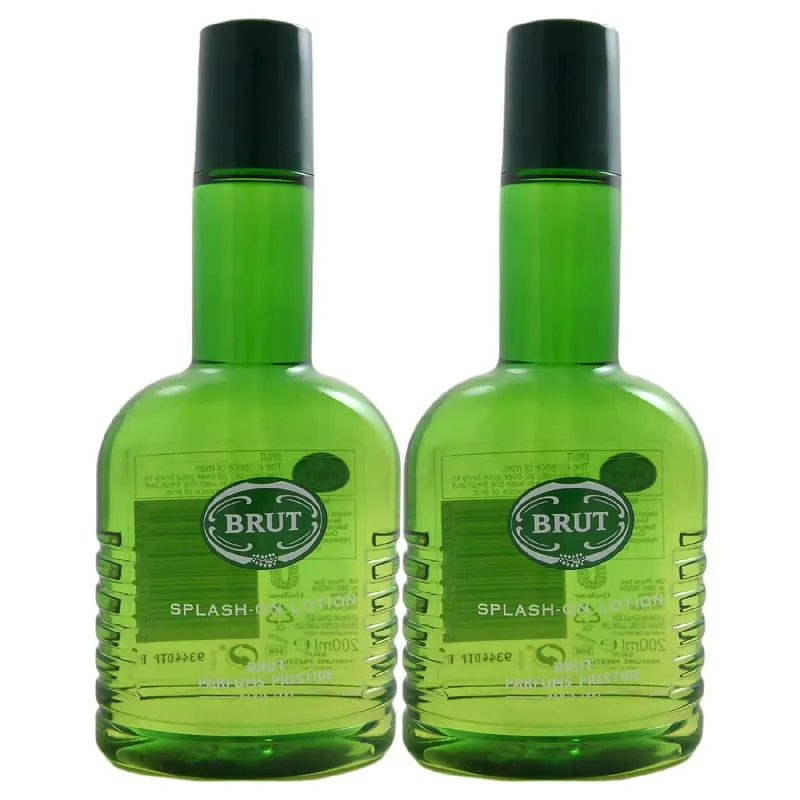 Schneller Versand Brut Original 2 x 200 ml Splash On Lotion Set