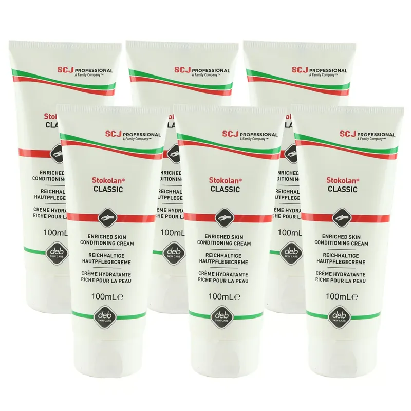 SC Johnson Stokolan Classic 6 x 100 ml Hautpflegecreme für Gesicht und Hände Wochenendangebot
