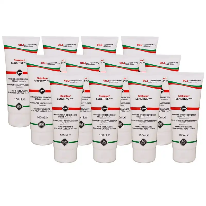 SC Johnson Stokolan Sensitive Pure 12 x 100 ml Hautpflegecreme Handcreme Direktkauf