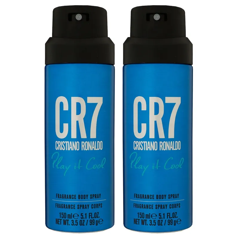 Angebot Cristiano Ronaldo CR7 Play It Cool 2 x 150 ml Deospray Deo Spray Body Spray Set