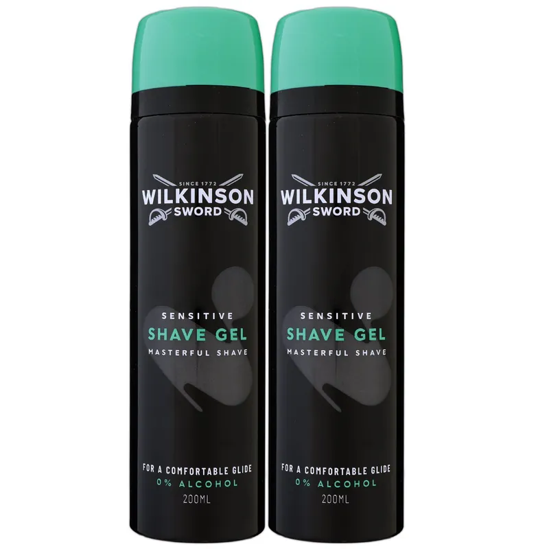Preis Gesenkt Wilkinson Sword Shave Gel Rasiergel 2 x 200 ml Sensitive Set