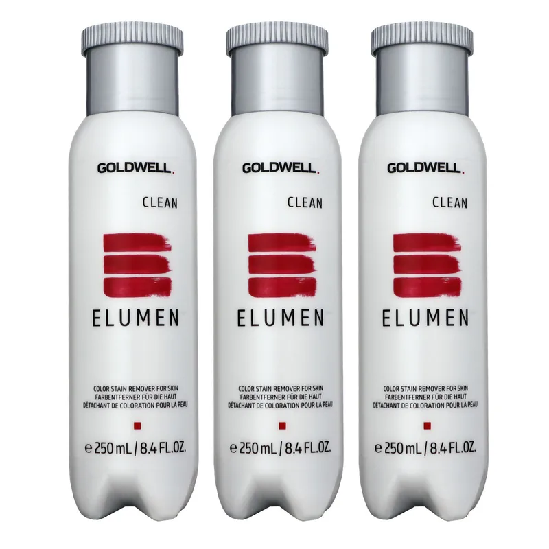 Goldwell Elumen Clean 3 x 250 ml Farbentferner für Kopf und Haut Entferner Set Top-Angebot