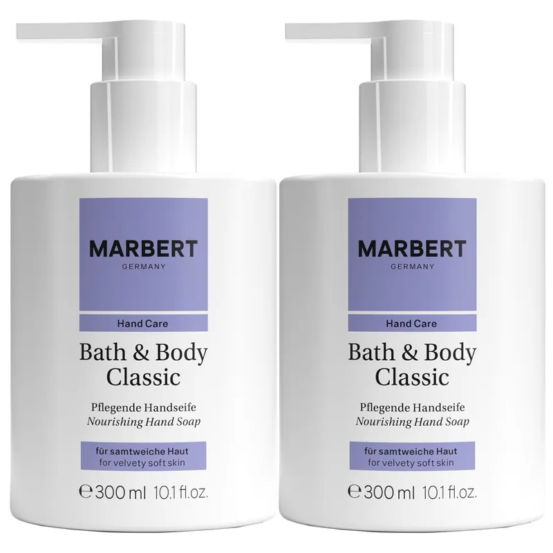 Markenware Marbert Bath & Body Classic 2 x 300 ml Flüssigseife Handseife Set