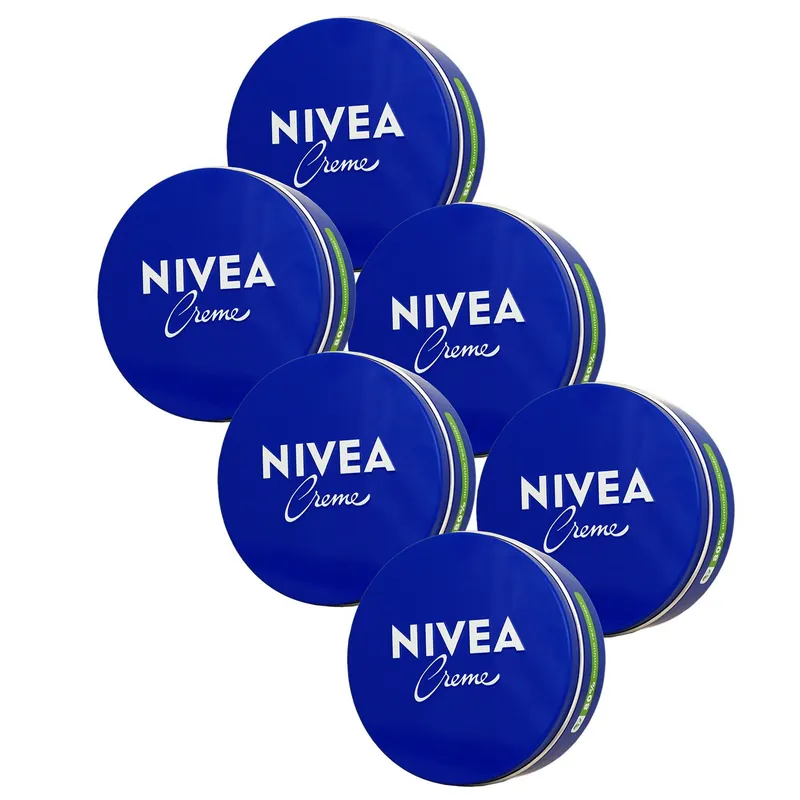Kracherpreis Nivea Creme 6 x 400 ml Reichhaltige Pflege für Gesicht Körper & Hände Set