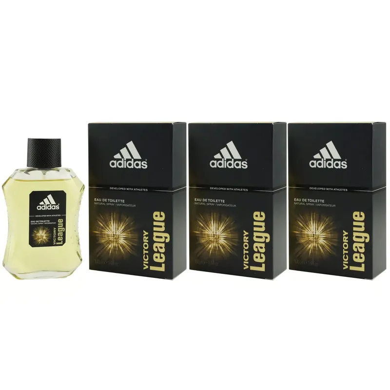 Sichere Zahlung Adidas Victory League 3 x 100 ml Eau de Toilette EDT Set
