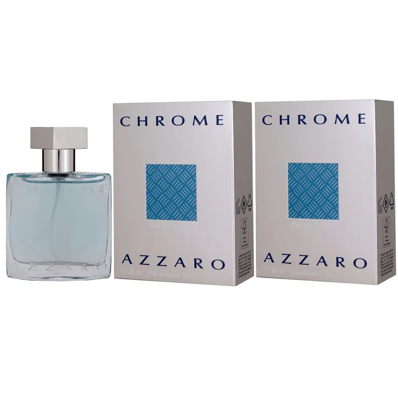 Azzaro Chrome 2 x 30 ml Eau de Toilette EDT Set Herrenduft Herren Duft Sonderangebot