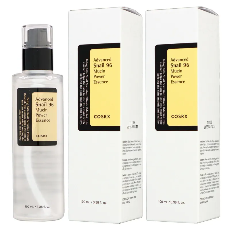 Cosrx Advanced Snail 96 Mucin Power Essence 2 x 100 ml Gesichtsserum Essenz mit Lifting-Effekt Set Abverkauf