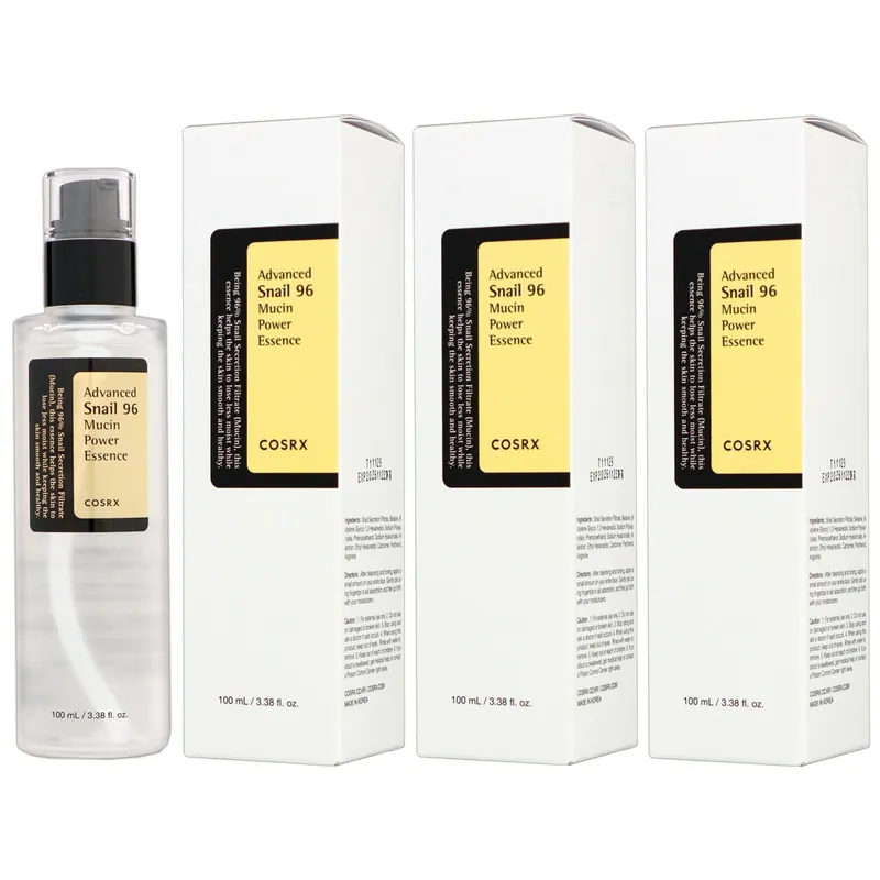 Cosrx Advanced Snail 96 Mucin Power Essence 3 x 100 ml Gesichtsserum Essenz mit Lifting-Effekt Set Saisonangebot