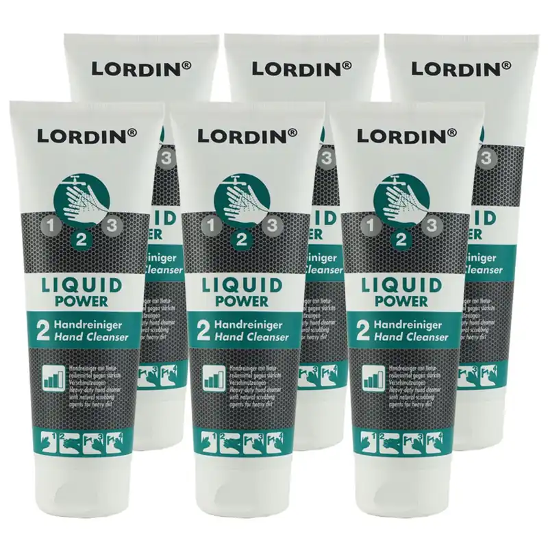 Zertifiziert Greven Lordin Liquid Power 6 x 250 ml Handreiniger für starke Verschmutzung