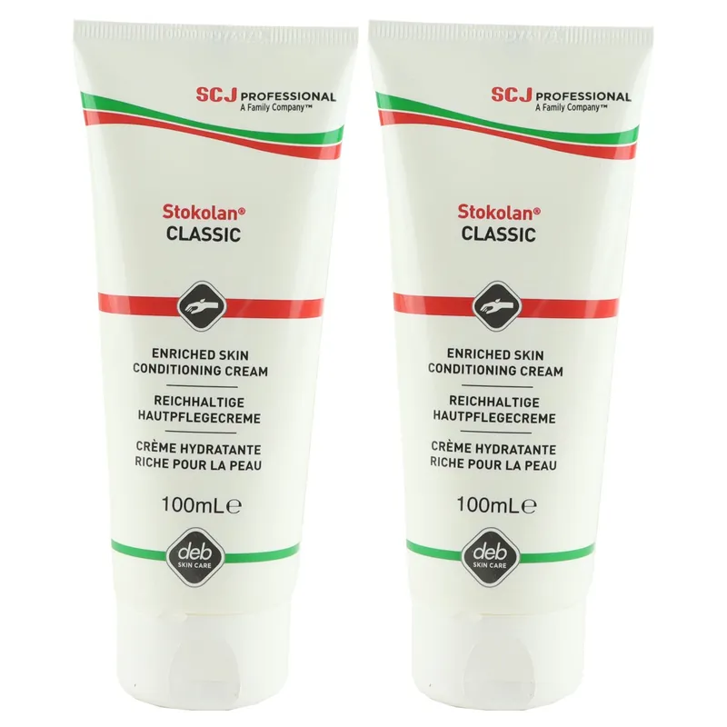 Top-Angebot SC Johnson Stokolan Classic 2 x 100 ml Hautpflegecreme für Gesicht und Hände