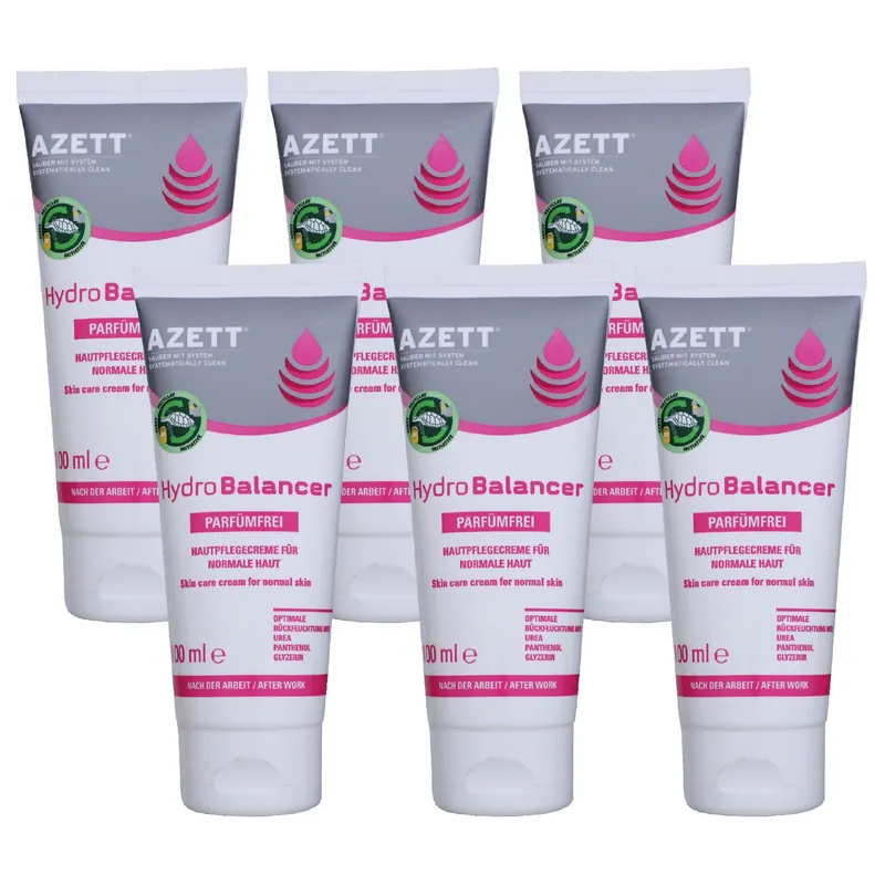 Neue Kollektion Azett Hydro Balancer Apre sens Creme 6 x 100 ml Hautpflegecreme für Normale Haut Set
