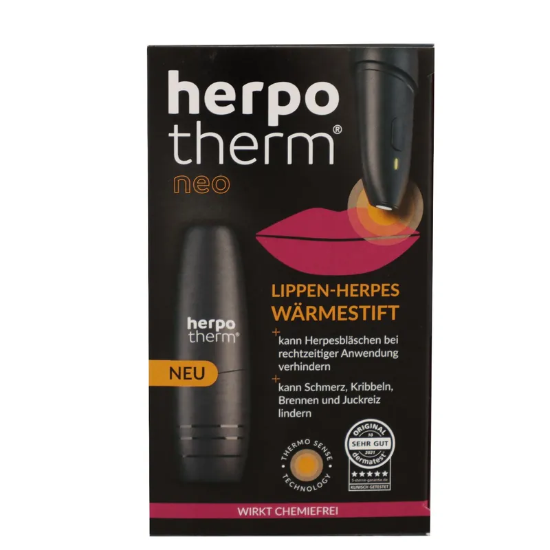 Garantierte Lieferung Herpotherm Neo verhindert Ausbruch von Herpes gegen Lippenherpes Wärmestift
