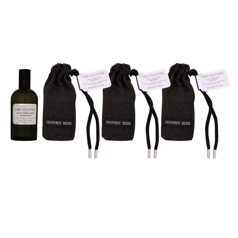 Must-Have Geoffrey Beene Grey Flannel 3 x 120 ml Eau de Toilette EDT Set Herrenduft