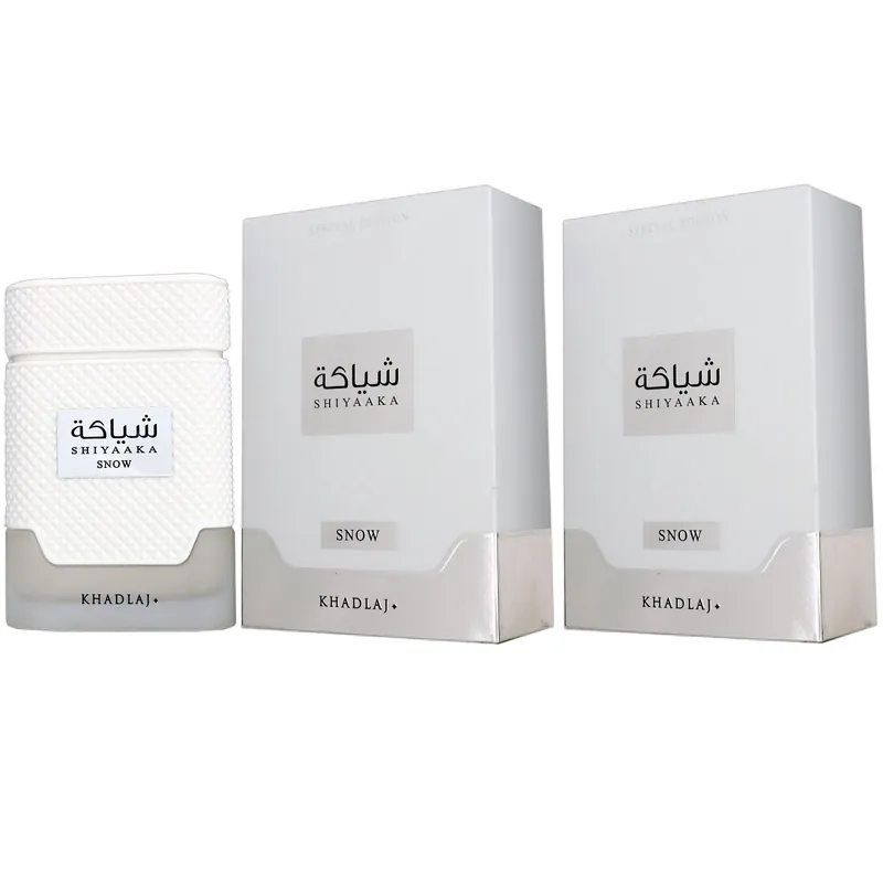 Khadlaj Shiyaaka Snow 2 x 100 ml Eau de Parfum EDP Herrenparfum Set Ausverkauf
