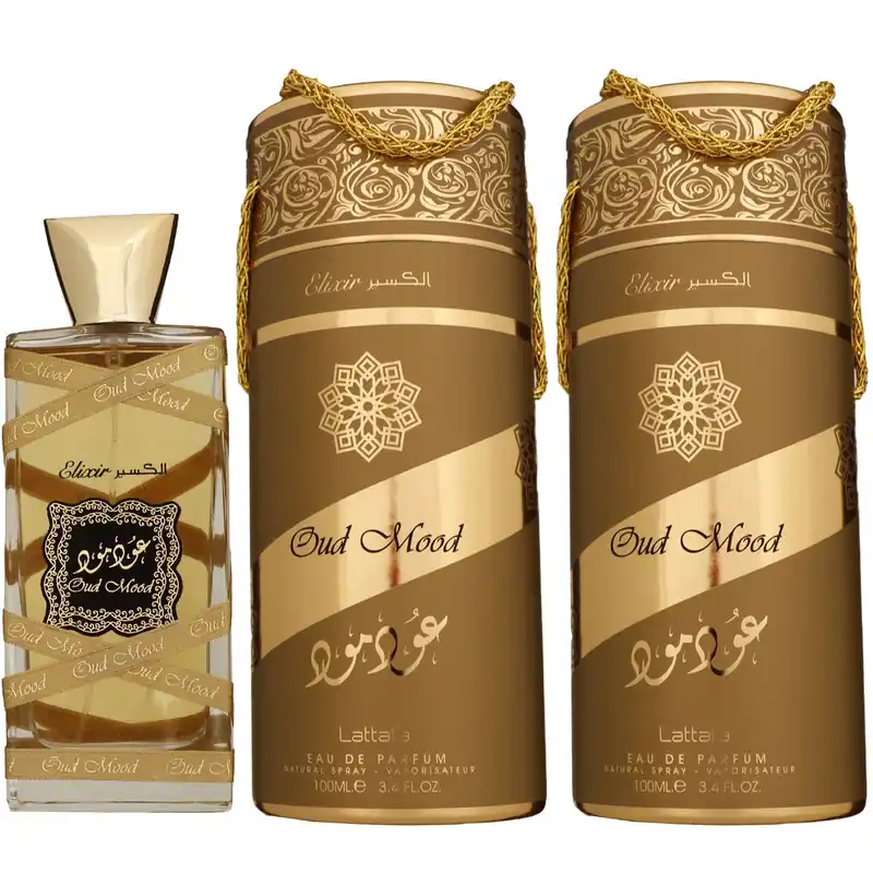 Preis Gesenkt Lattafa Oud Mood Elixir 2 x 100 ml Eau de Parfum EDP Damenparfum Set