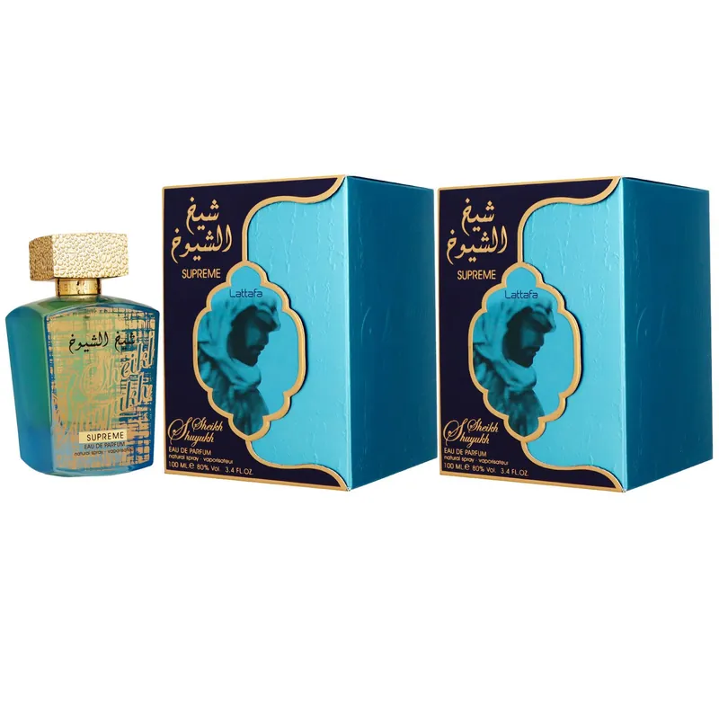 Lattafa Sheikh Al Shuyukh Supreme 2 x 100 ml Eau de Parfum EDP Set Herrenparfum Rabatt