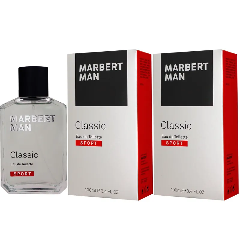 Marbert Man Classic Sport 2 x 100 ml Eau de Toilette EDT Herrenduft Set Begrenztes Angebot