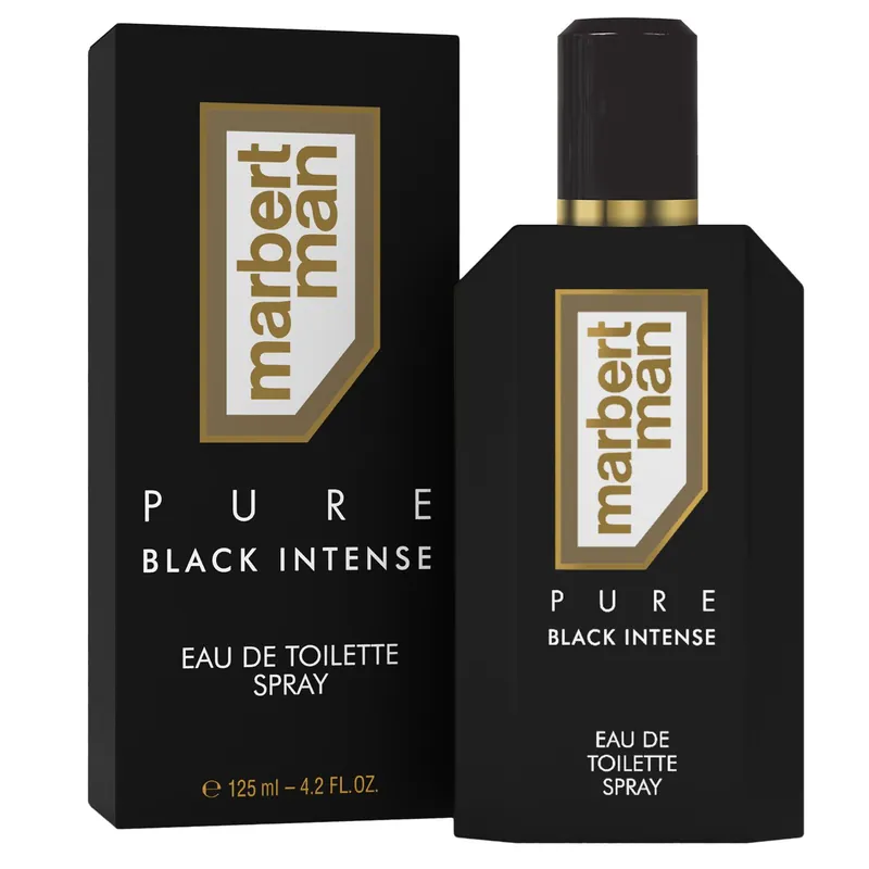 Marbert Man Pure Black Intense 125 ml Eau de Toilette EDT Herrenduft Herren Duft Neuheit